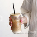 86mm Mason Jar Lids With Straw Glass Straw